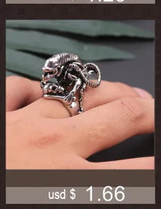 Steampunk Snake Ring Men Punk Accessories Rock Ring Gothic Jewelry Adjustable Ferocious Animal Retro Jewelry Gift Haloween - Gifts and Funny Trinkets