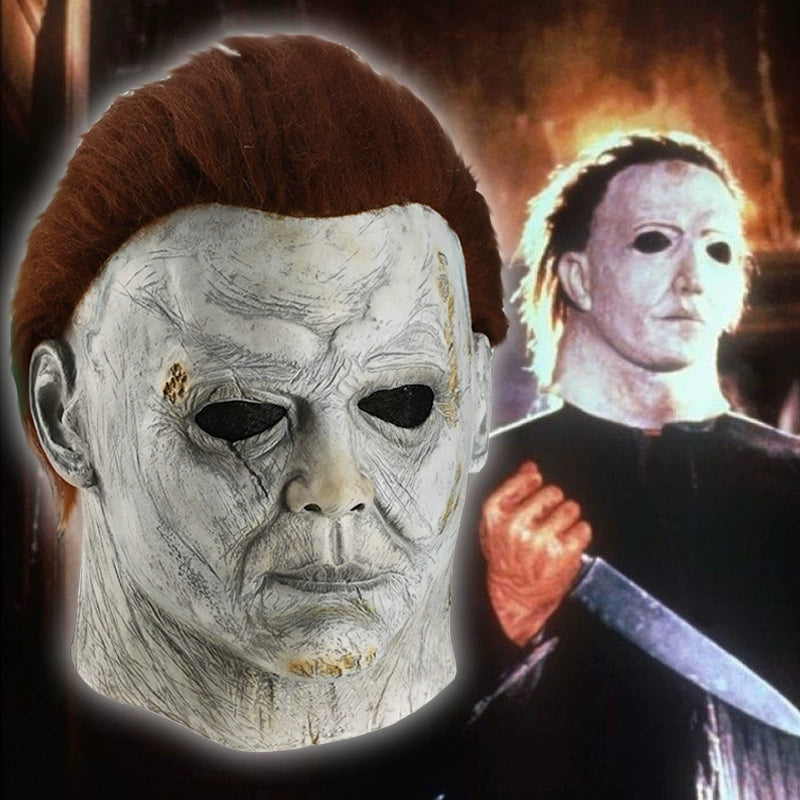 Halloween Mask Michael Myers Head Cover Cos Mcmel Mask Horror Role Play - Gifts and Funny Trinkets