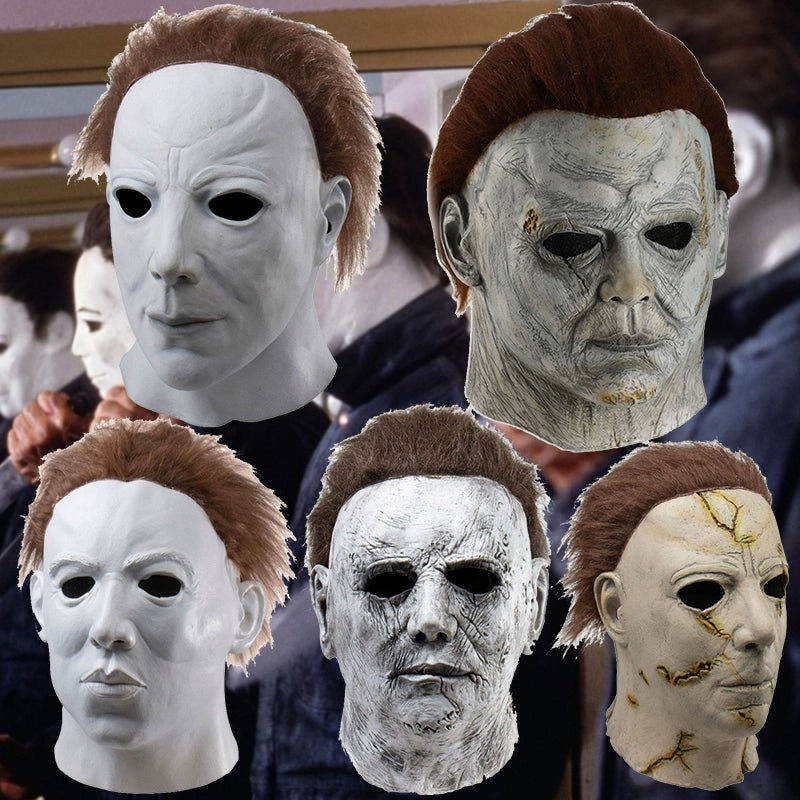 Halloween Mask Michael Myers Head Cover Cos Mcmel Mask Horror Role Play - Gifts and Funny Trinkets