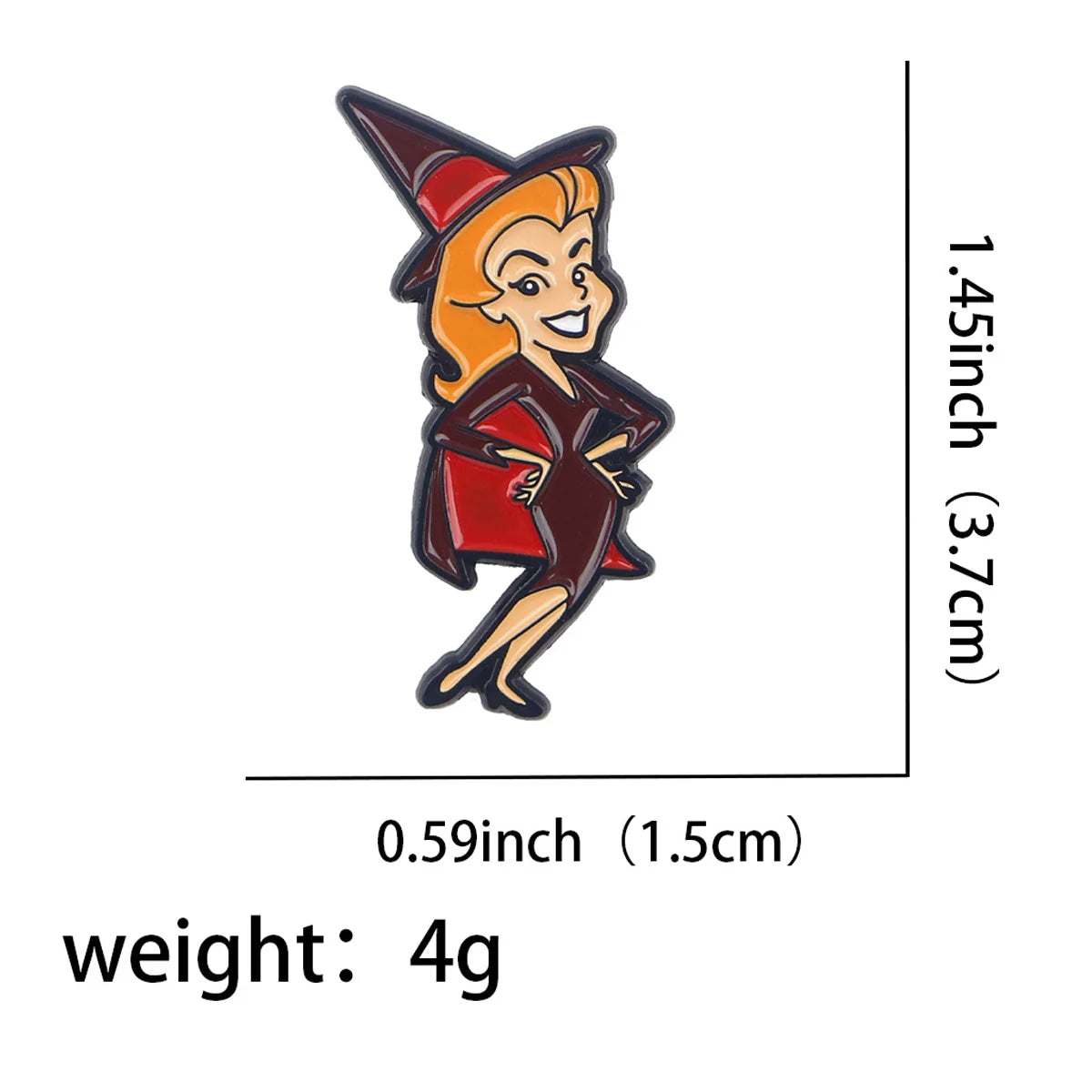 Halloween Witch Enamel Pin Brooch Pines Lapel Pins Badge on Backpack Clothing Accessories Punk Jewelry Party Cosplay Gifts