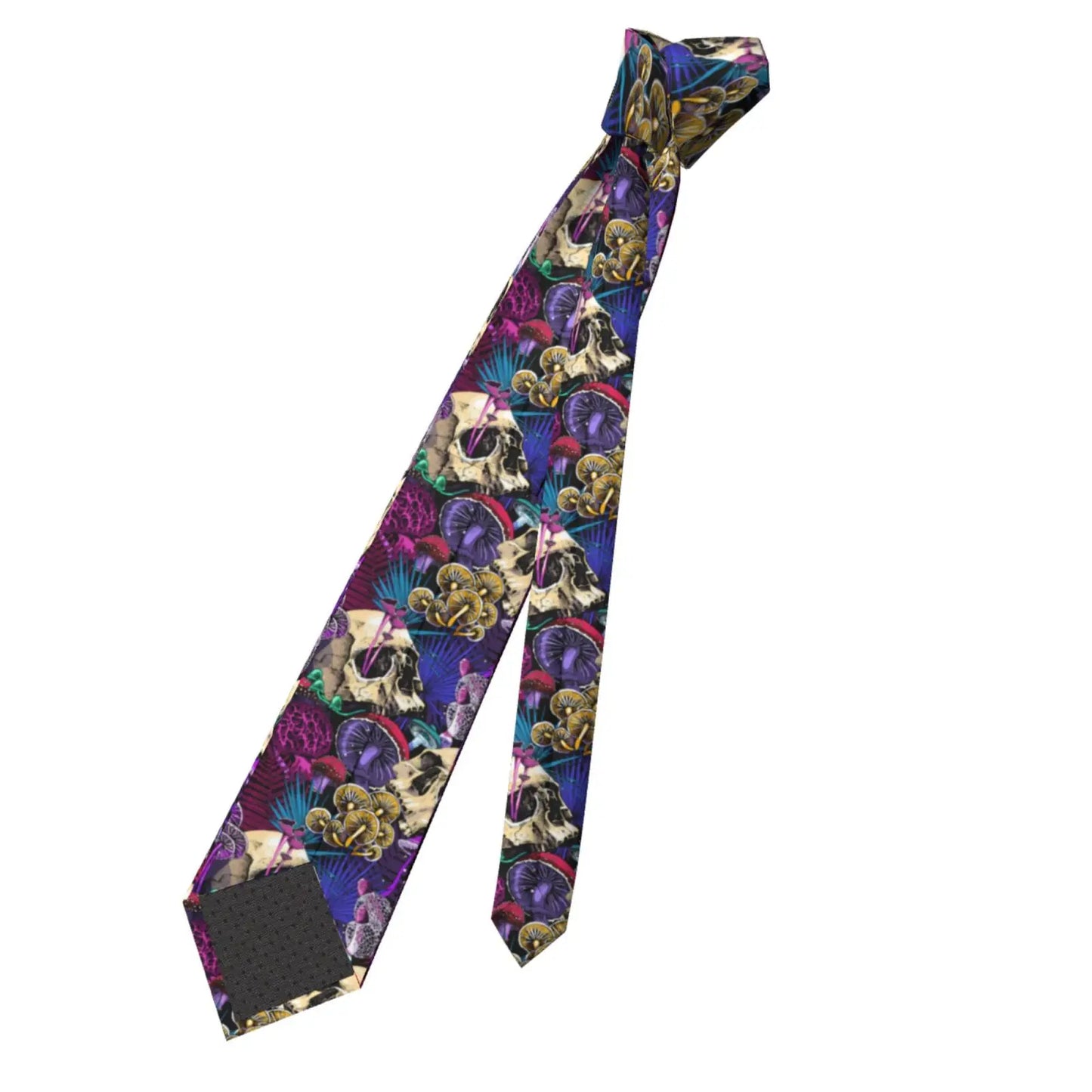 Mens Tie Classic Skinny Haloween Scary Skull Neckties Narrow Collar Slim Casual Tie Accessories Gift