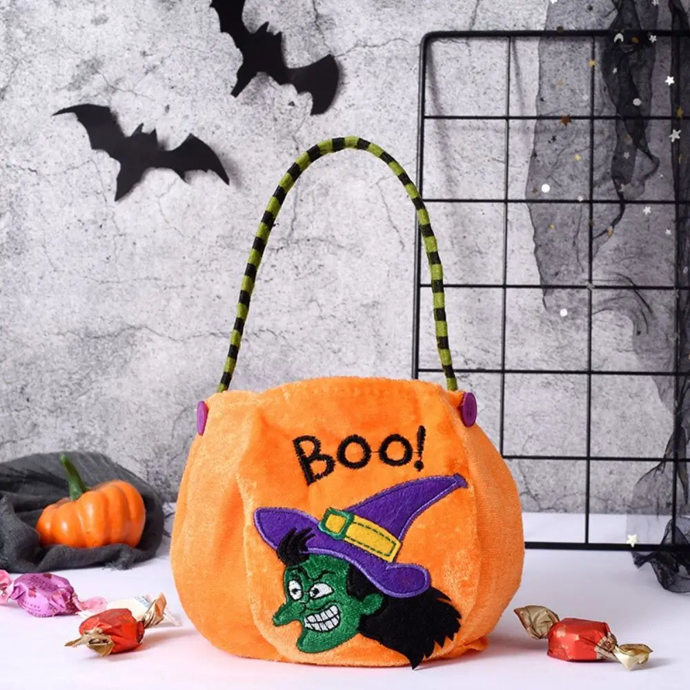 Halloween Candy Bag Haloween Pumpkin Witch Black Cat Handbag Trick Or Treat Gift Bag Kids Favor Happy Halloween Party Decor - Gifts and Funny Trinkets