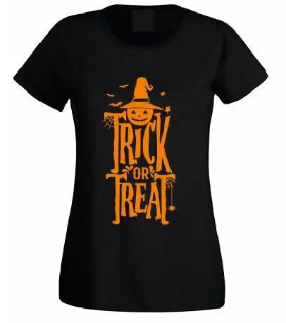 Trick Or Treat Haloween T Shirt Funny Pumpkin Gift Kids Men Woman North - Gifts and Funny Trinkets