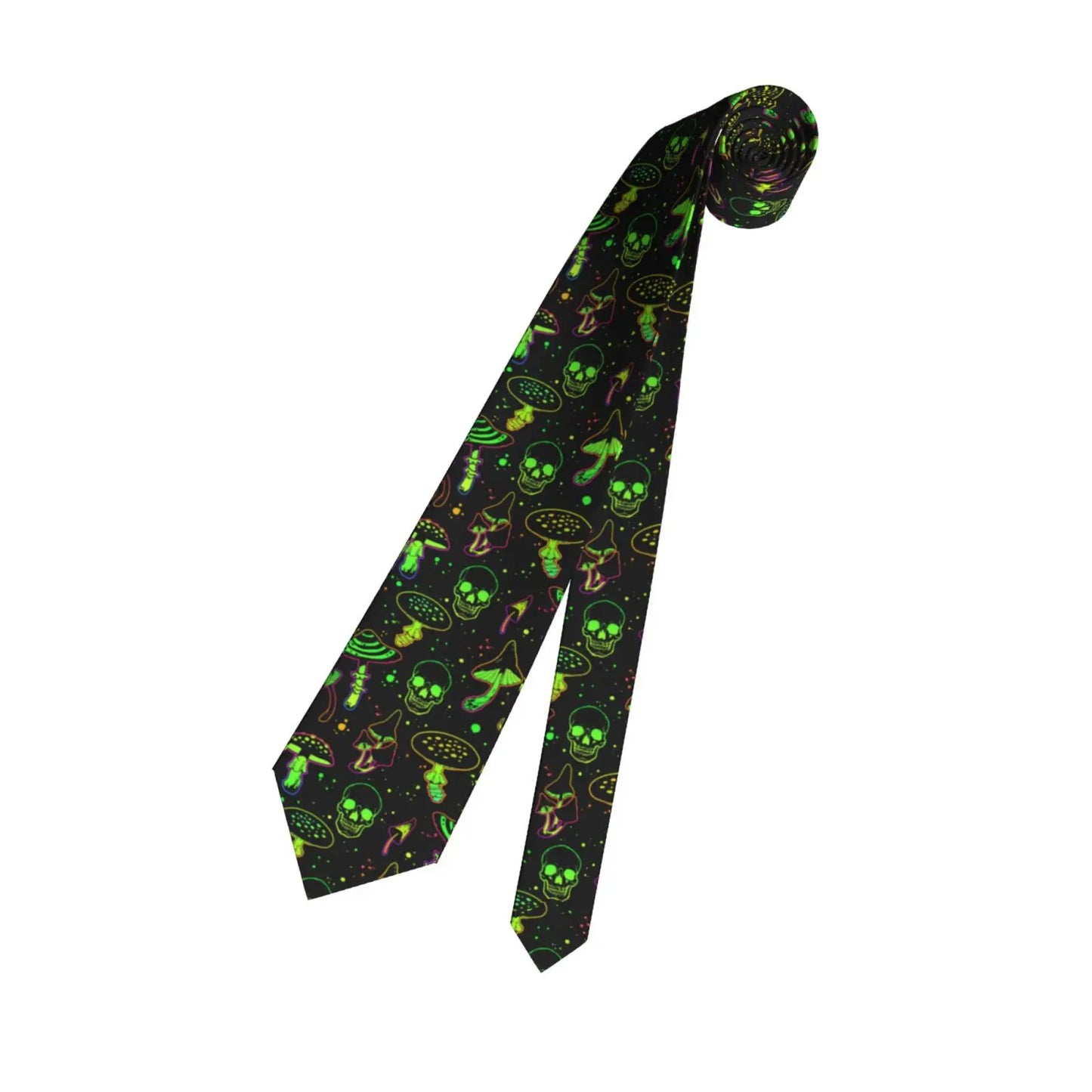 Mens Tie Classic Skinny Haloween Scary Skull Neckties Narrow Collar Slim Casual Tie Accessories Gift