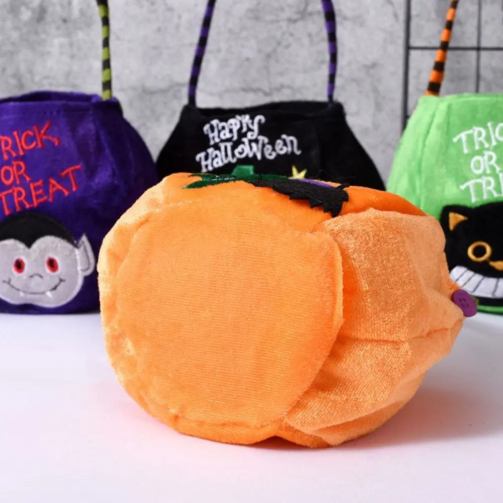 Halloween Candy Bag Haloween Pumpkin Witch Black Cat Handbag Trick Or Treat Gift Bag Kids Favor Happy Halloween Party Decor - Gifts and Funny Trinkets